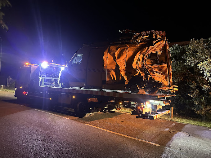 Intervention de nuit — accident poids lourd